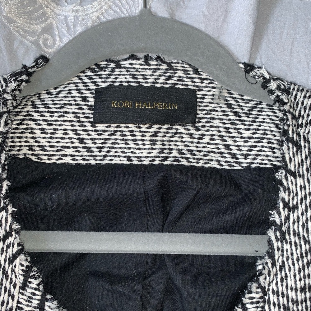 Kobi Halperin Gray & White Jacket - Size 14